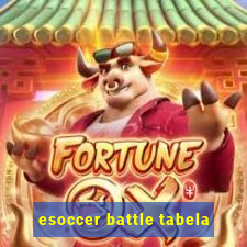 esoccer battle tabela